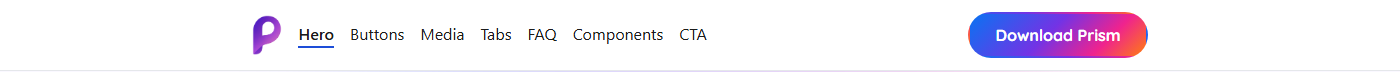 Header showing the Download Prism button.