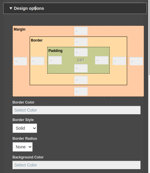 EBT Design Options