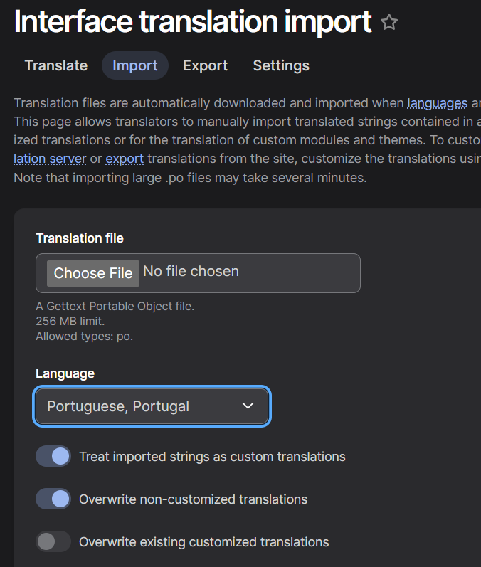 Translate Drupal