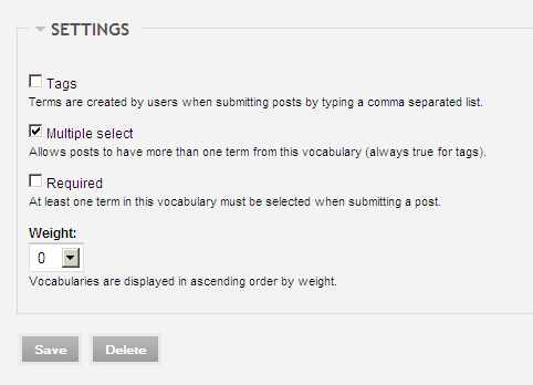 Ubercart settings
