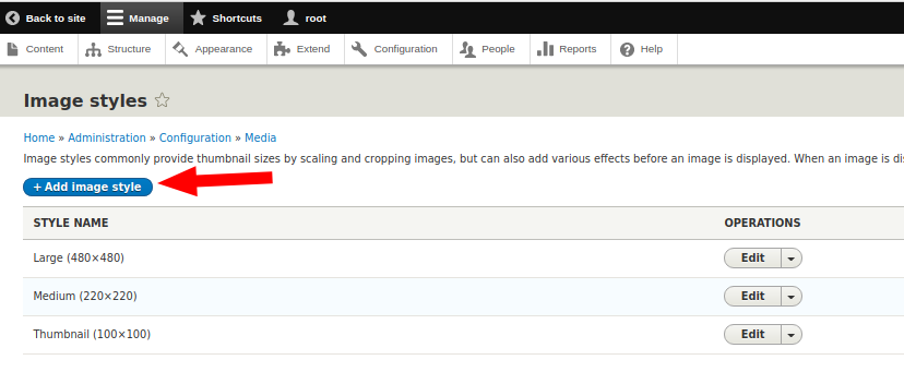 types of displaying images of drupal