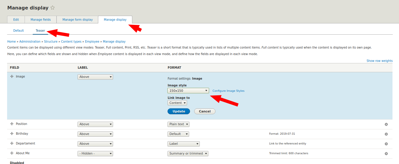new preset drupal