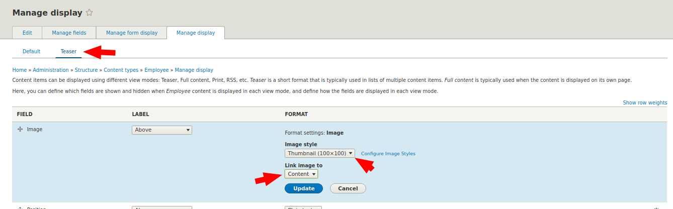 image field Drupal