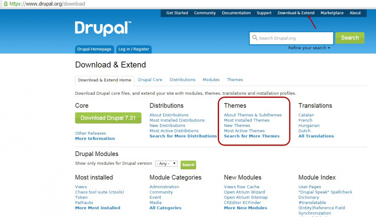 drupal  темы