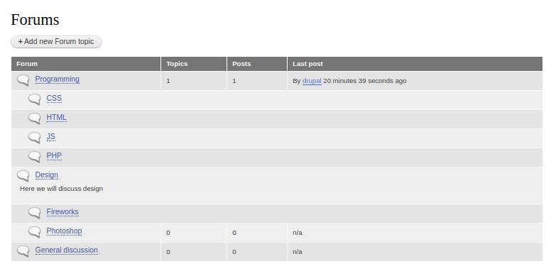 drupal forum example