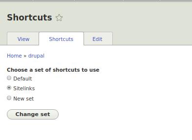 Drupal 8 shortcuts