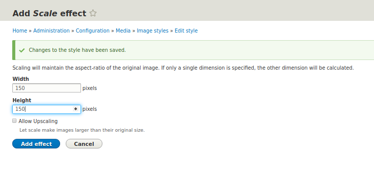 Drupal image scaling