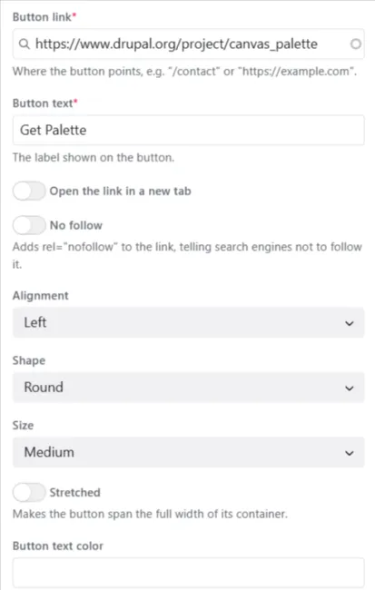 Button settings